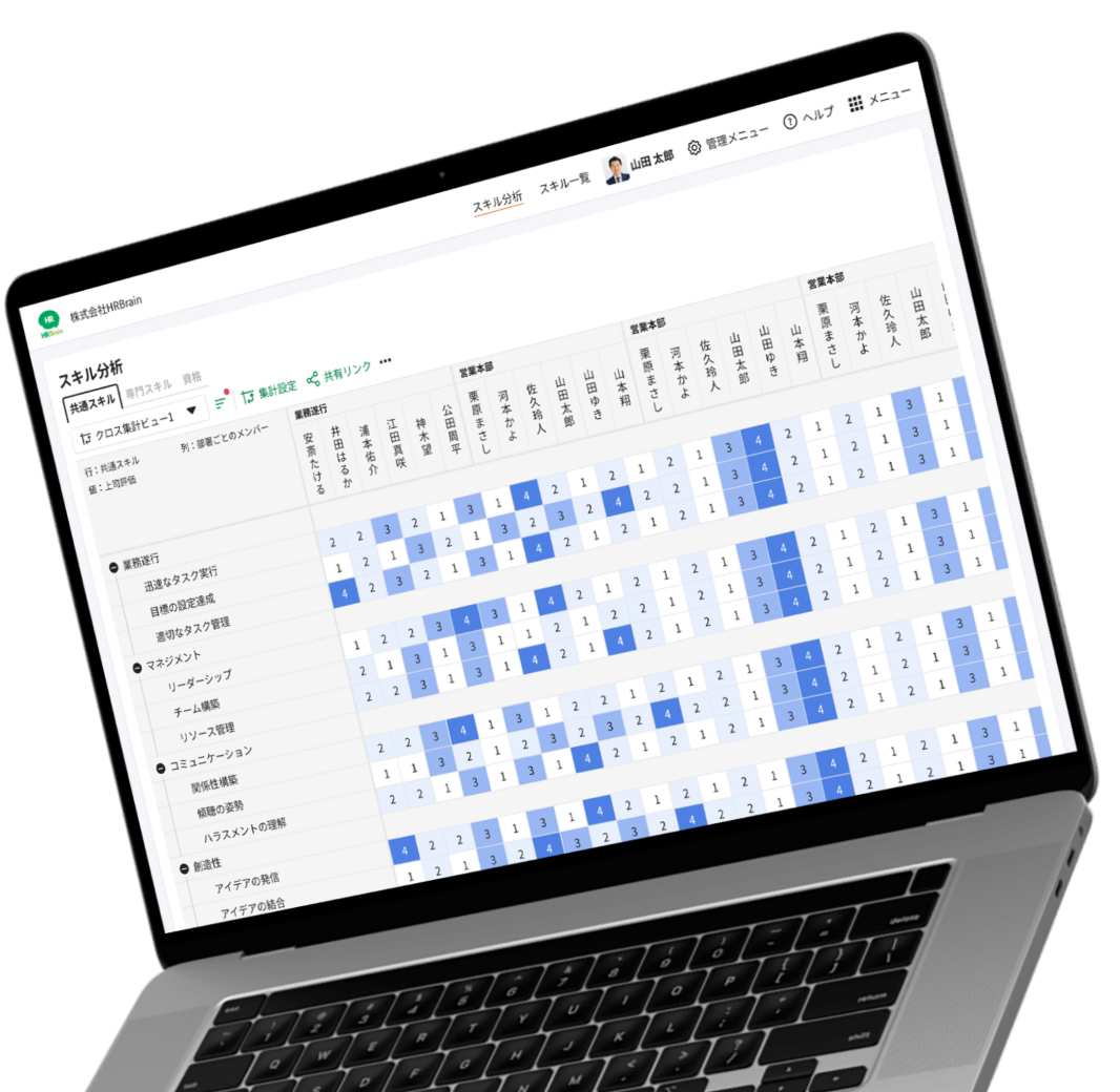 従業員のスキルを定量的に把握